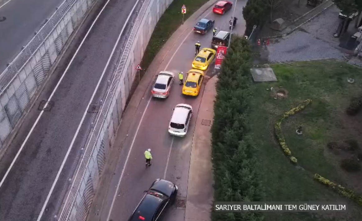 İstanbul’da dron destekli trafik uygulaması

