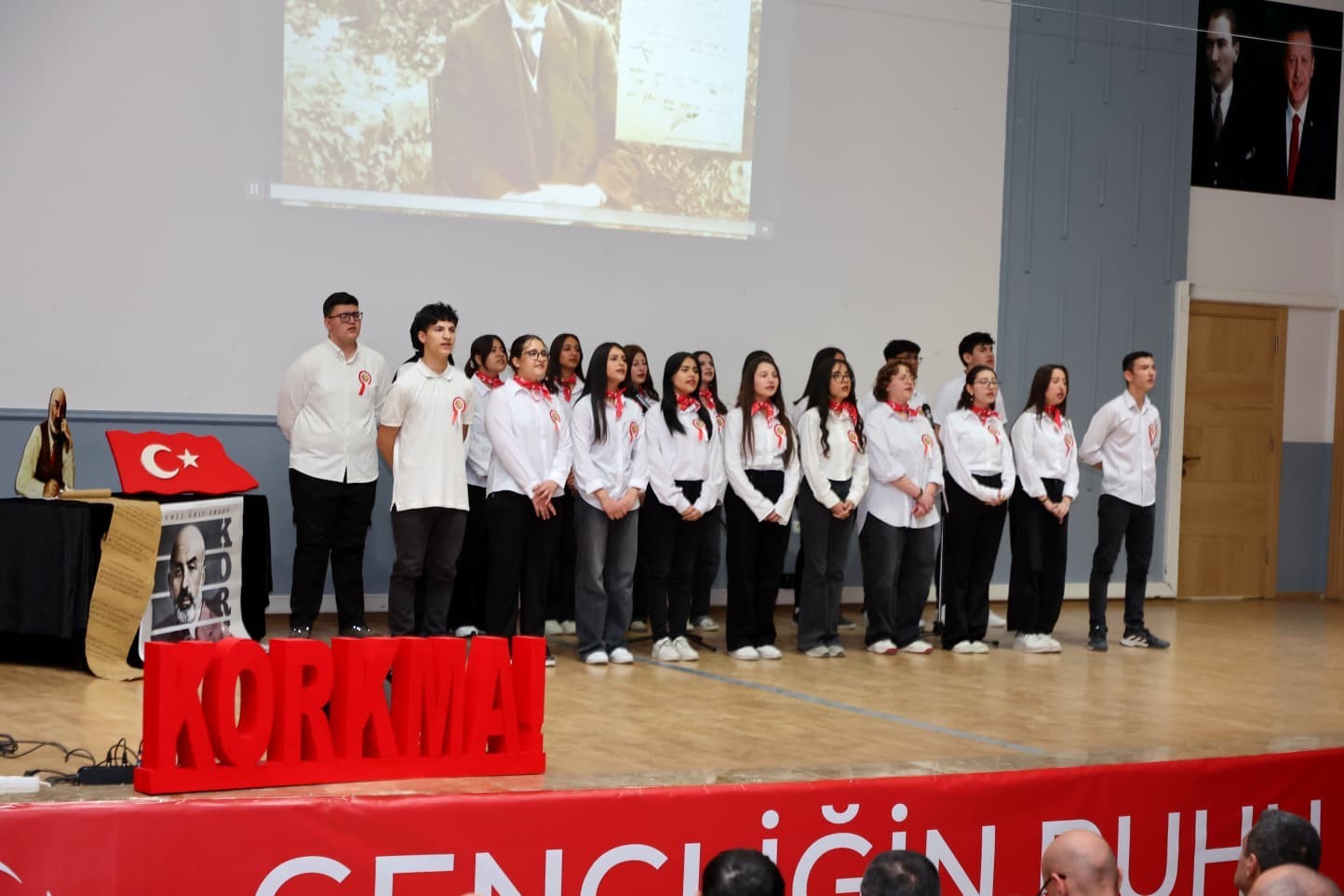 İstiklal Marşı’nın kabulü dolayısıyla tören yapıldı
