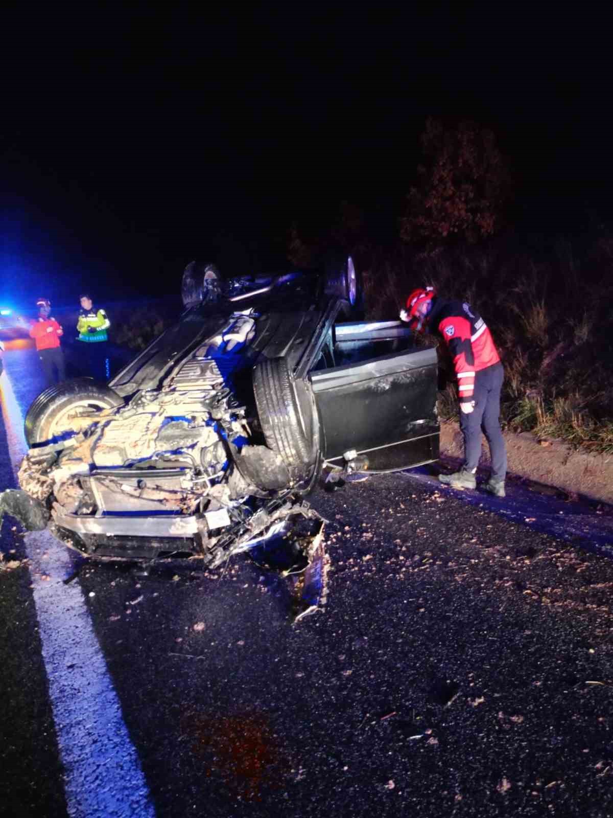 İzmir-İstanbul Otoyolu’nda trafik kazası: 4 yaralı
