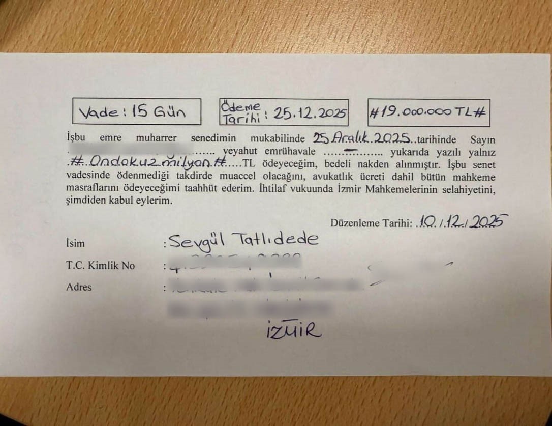 İzmir’de akaryakıt istasyonu satışında sahte senet oyunu
