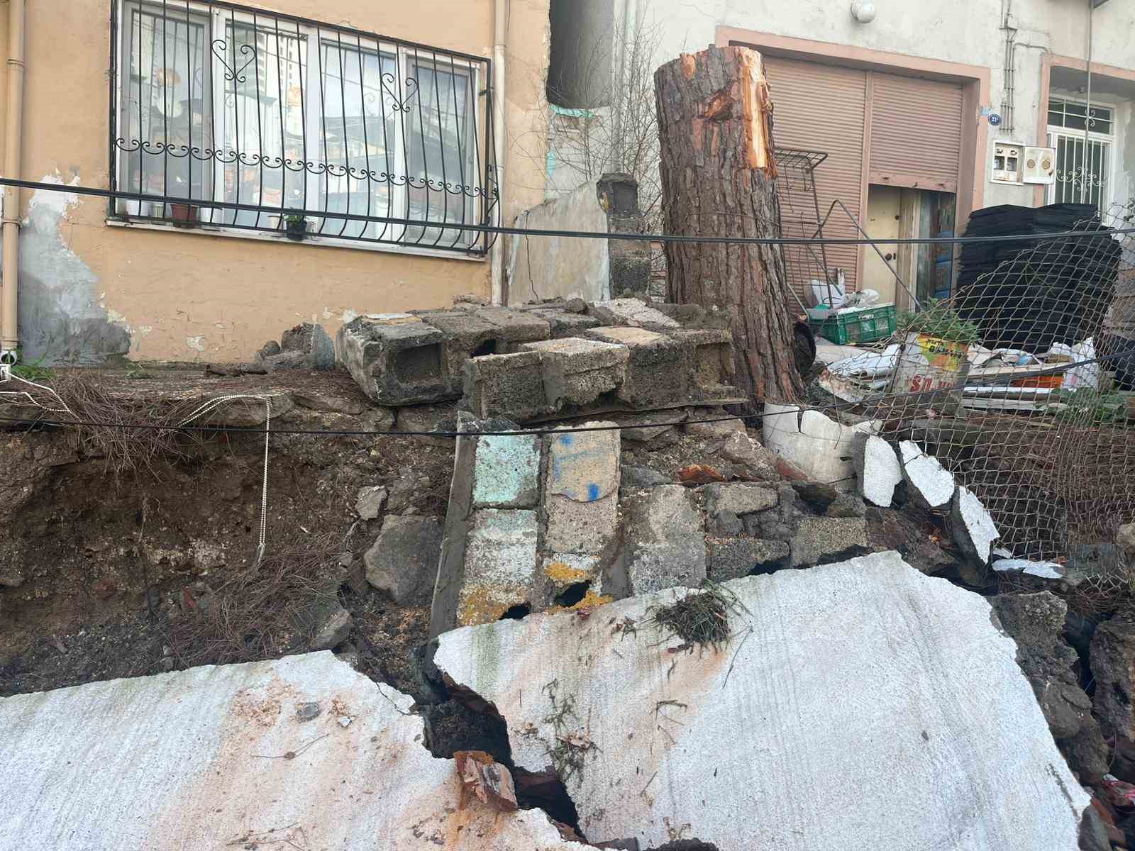 İzmir’de fırtına nedeniyle devrilen ağaç alev aldı
