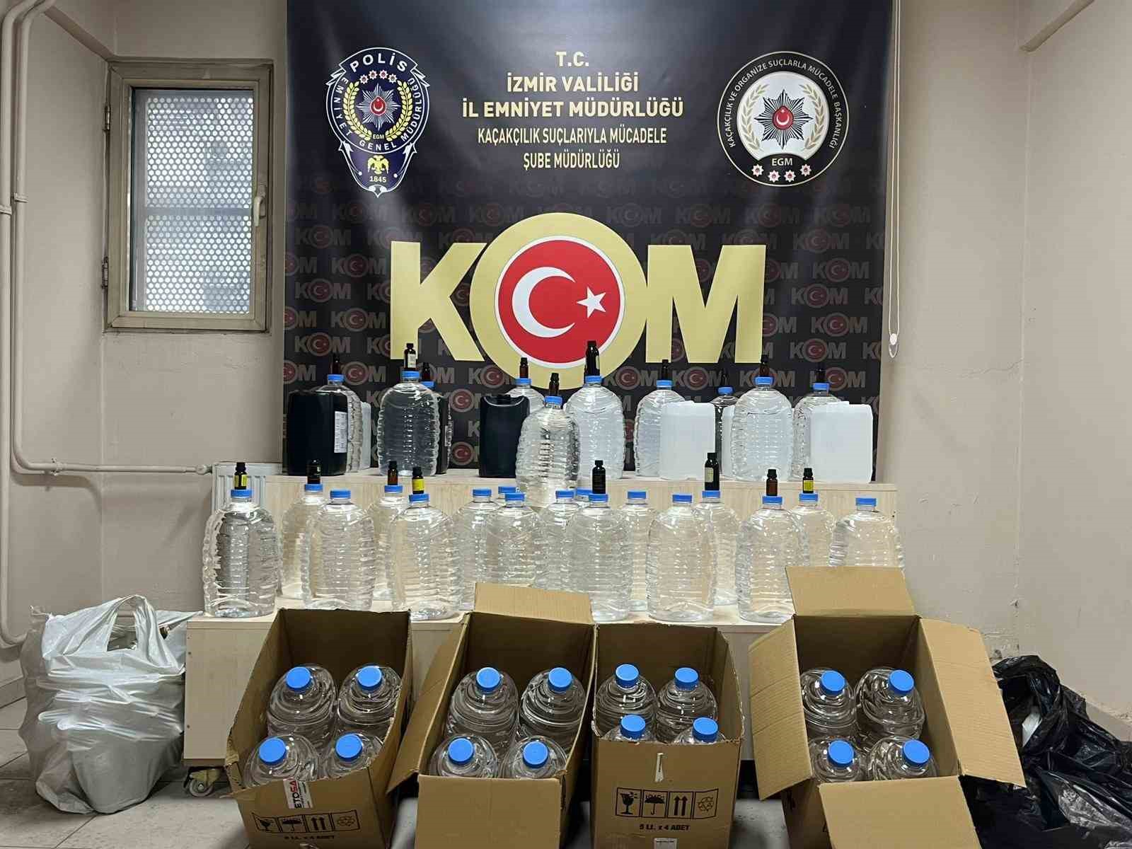 İzmir’de kaçak içki operasyonlarında 5 kişi tutuklandı
