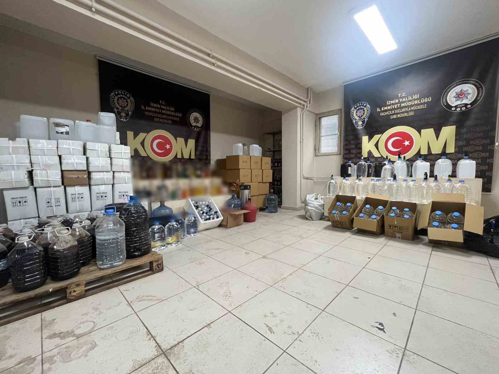 İzmir’de kaçak içki operasyonlarında 5 kişi tutuklandı
