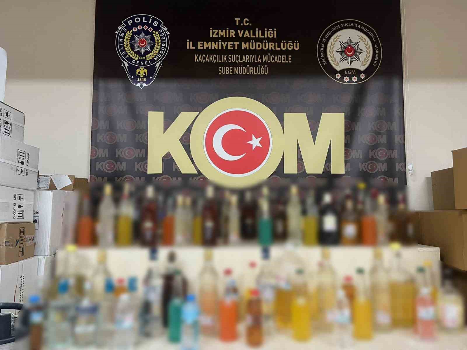 İzmir’de kaçak içki operasyonlarında 5 kişi tutuklandı
