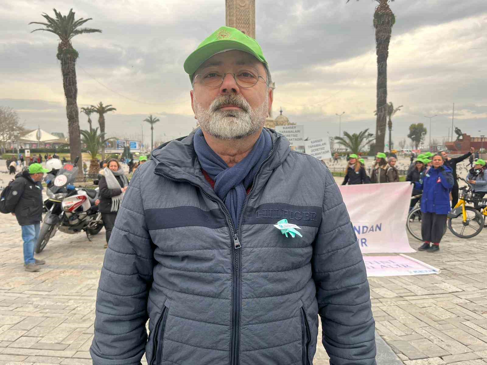 İzmir’de rahim ağzı kanserine dikkat çekmek için pedal çevrildi
