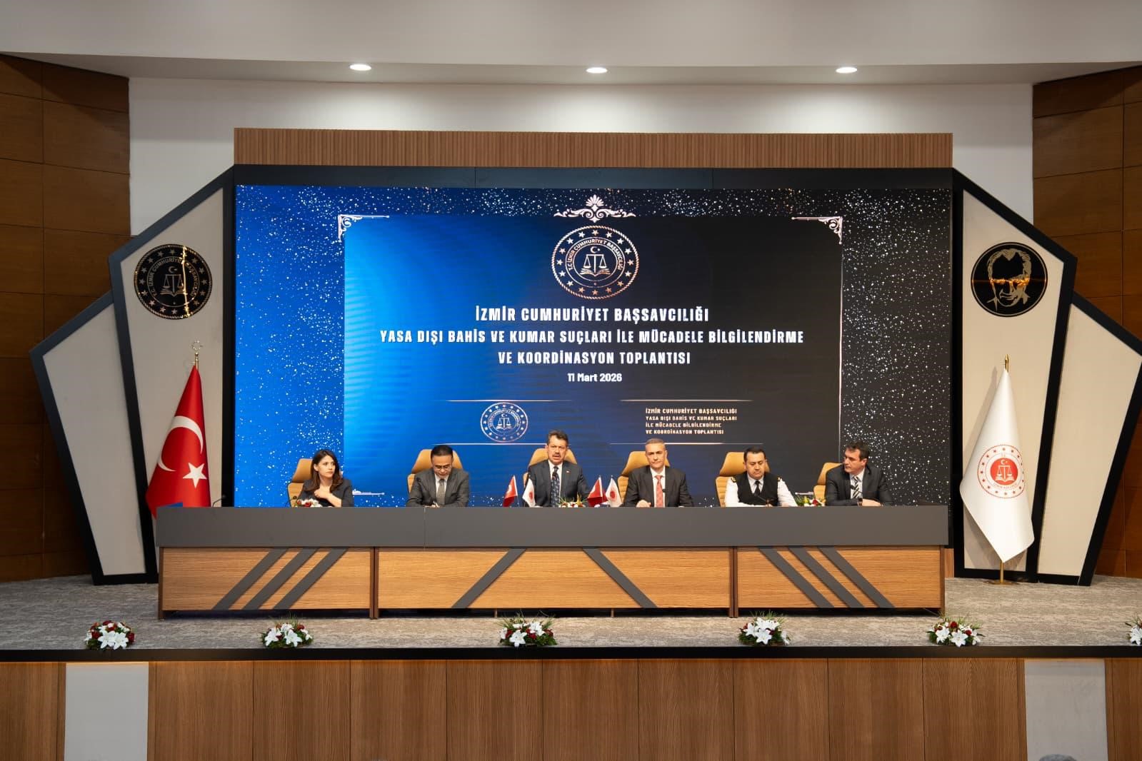 İzmir’de yasa dışı bahis ve kumar suçlarıyla mücadele toplantısı yapıldı
