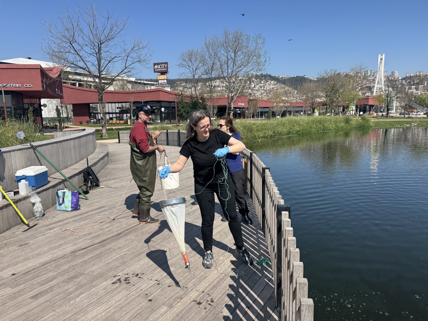İzmit Millet Bahçesi göletinde bilimsel iyileştirme çalışması başladı
