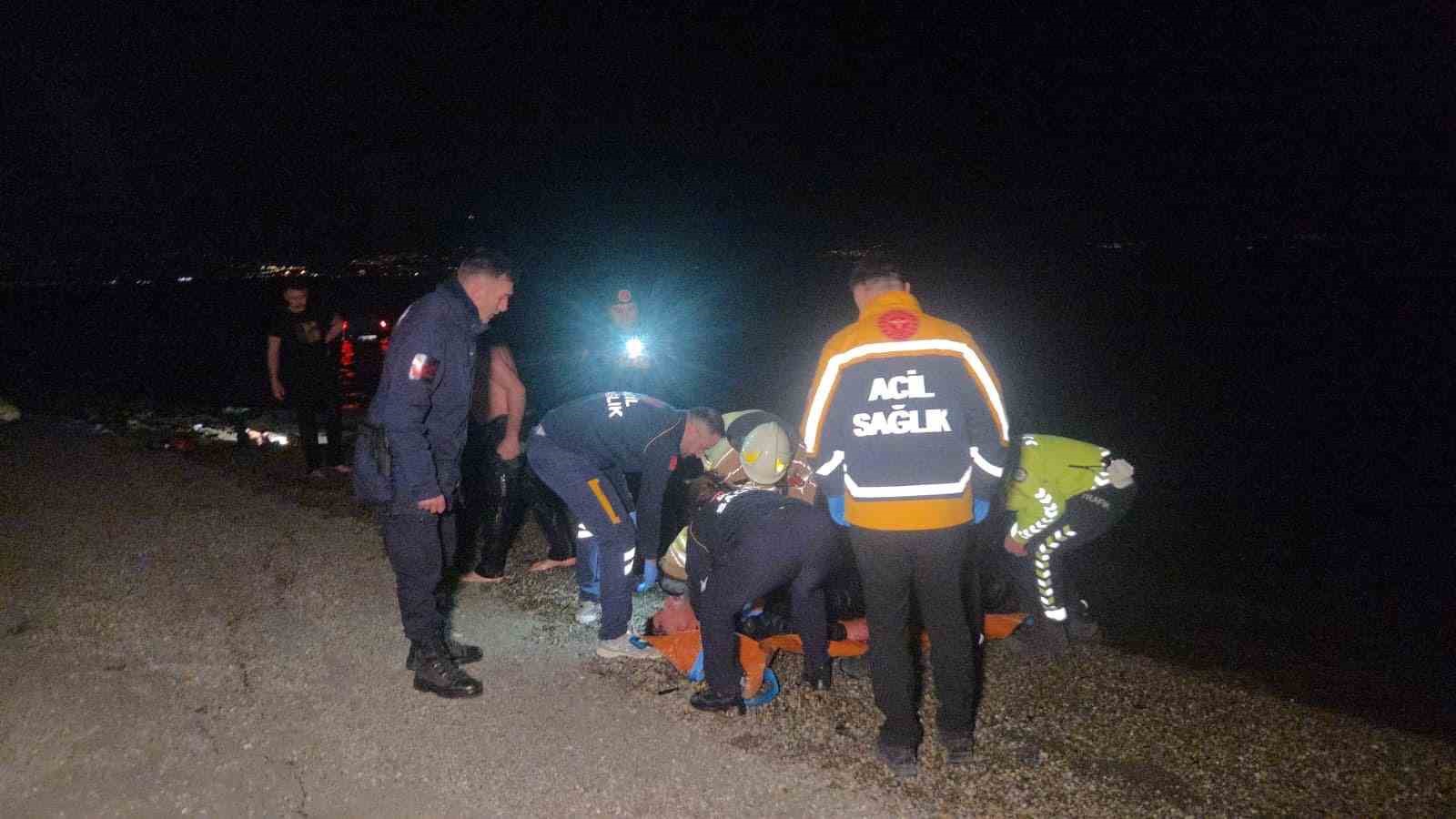 İznik Gölü’ne uçan otomobilde can pazarı
