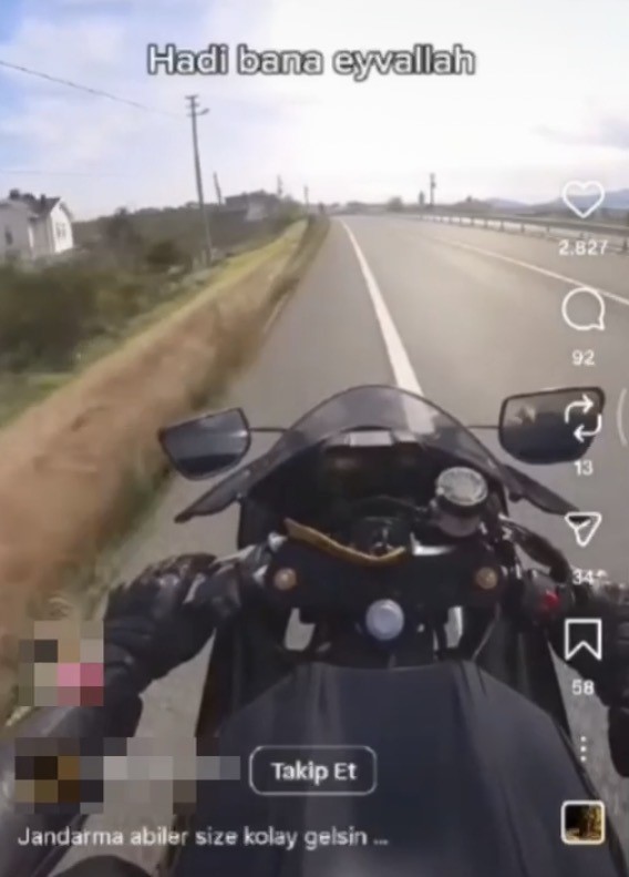 Jandarma çevirmesinden kaçtığı anları sosyal medyada paylaştı, kısa sürede yakalandı
