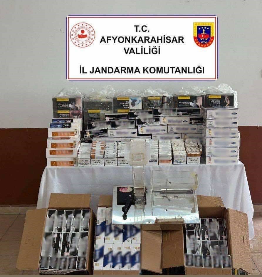 Jandarmadan kaçak makaron operasyonu
