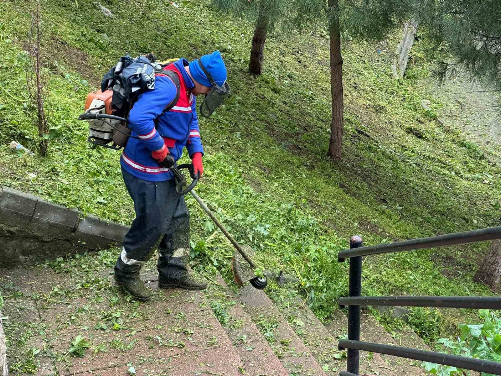 Kağıthane’de yeşil alanlarda bakım ve düzenleme çalışmaları sürüyor
