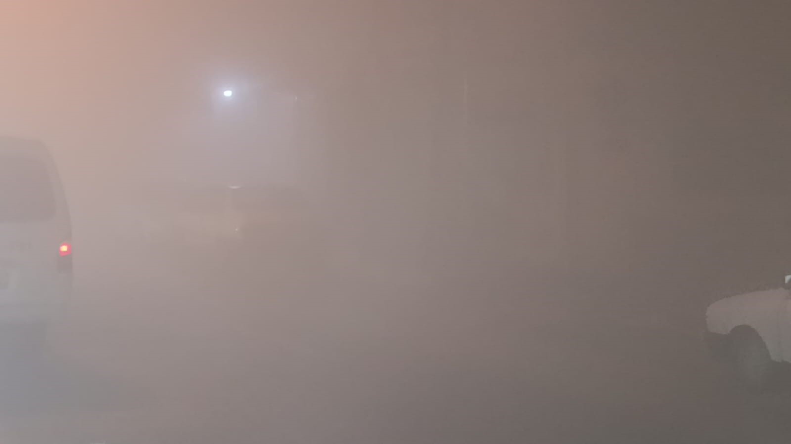 Kahramanmaraş sise teslim oldu, göz gözü görmedi
