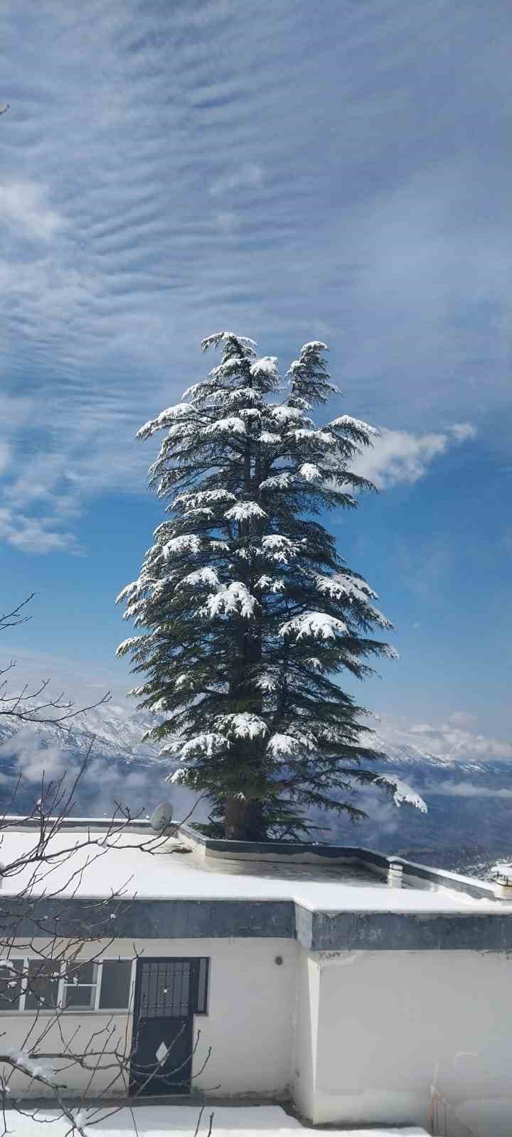 Kahramanmaraş’ın yüksek kesimlerinde kar etkili oldu
