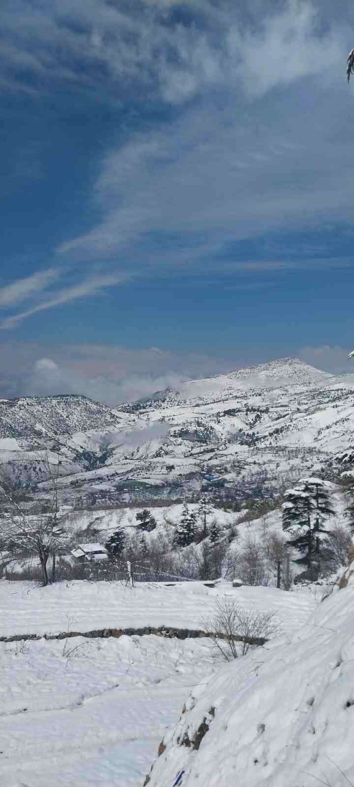 Kahramanmaraş’ın yüksek kesimlerinde kar etkili oldu

