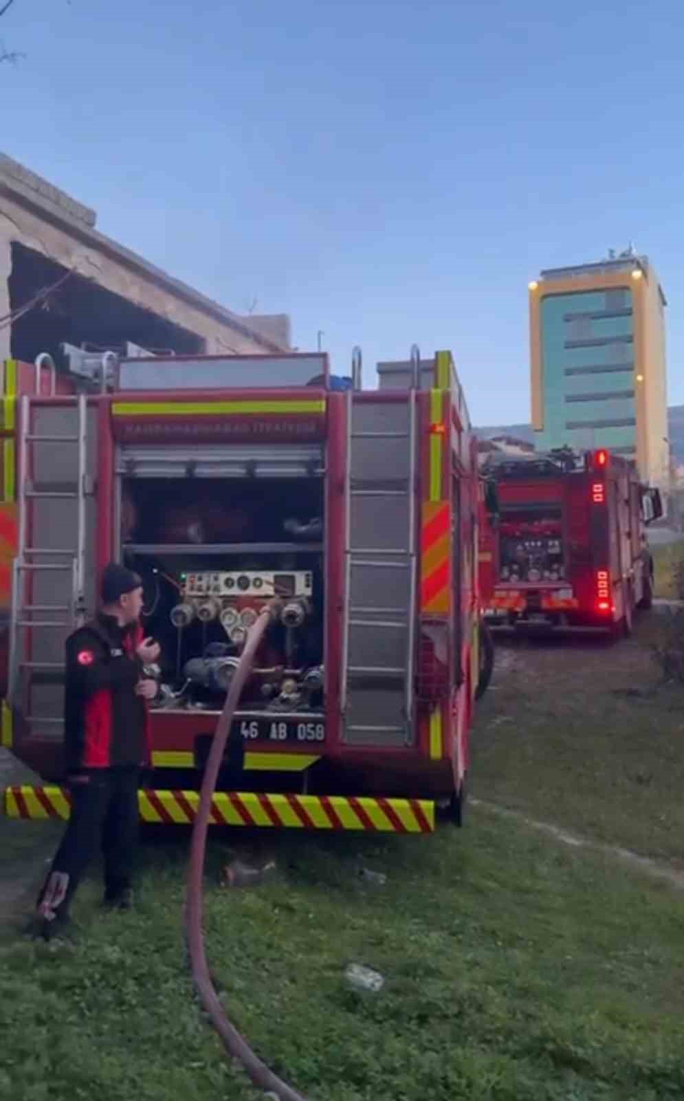 Kahramanmaraş’ta fabrika yangını
