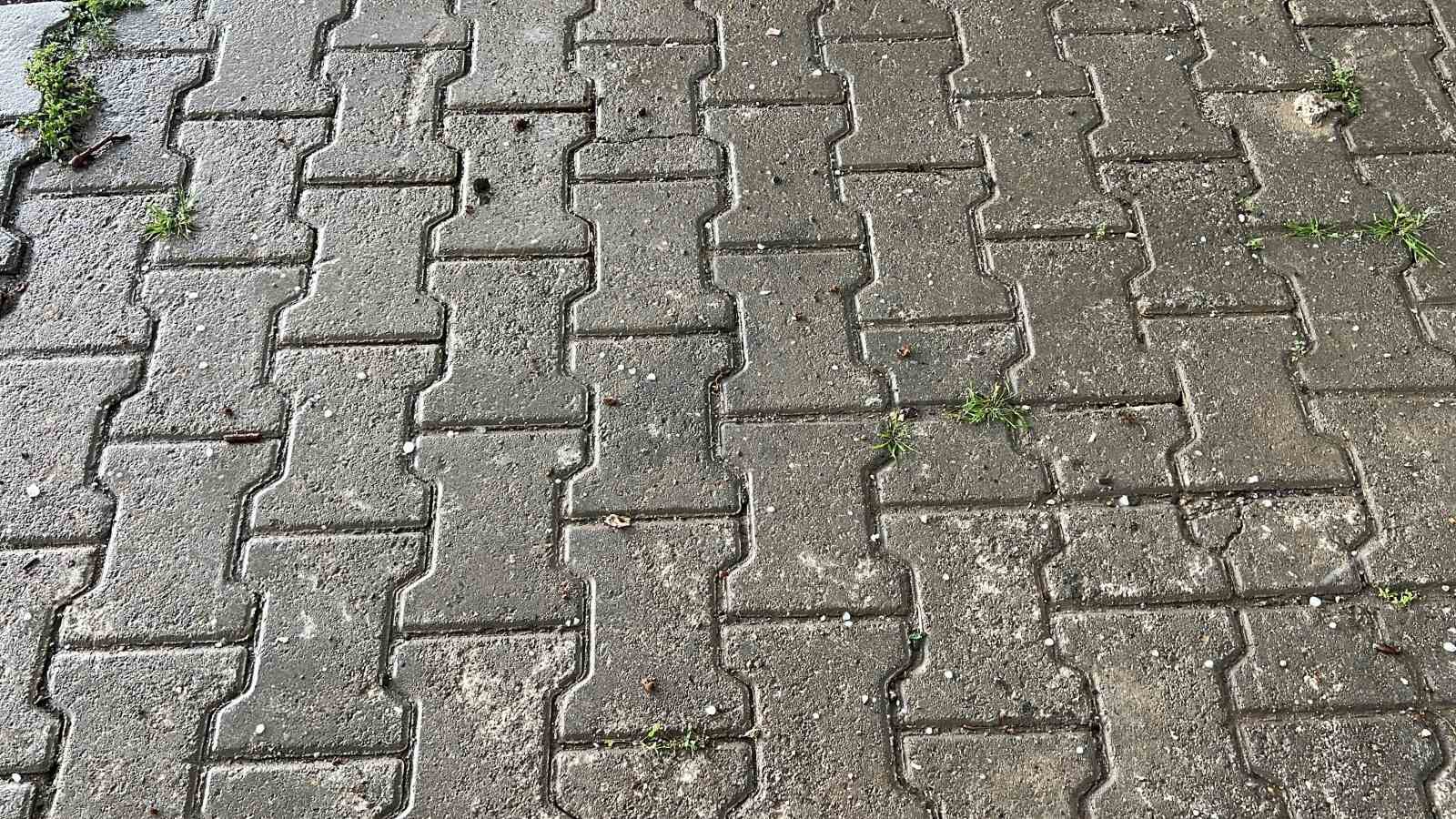 Kahramanmaraş’ta kısa süreli dolu etkili oldu
