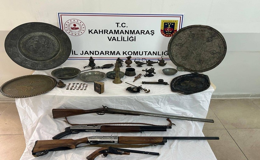 Kahramanmaraş’ta tarihi eser kaçakçılığı operasyonu
