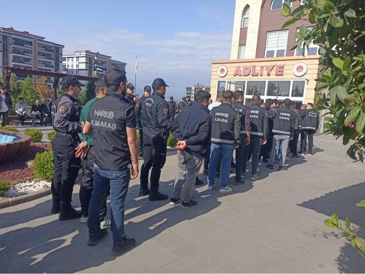 Kahramanmaraş’ta uyuşturucu operasyonu: 45 tutuklama
