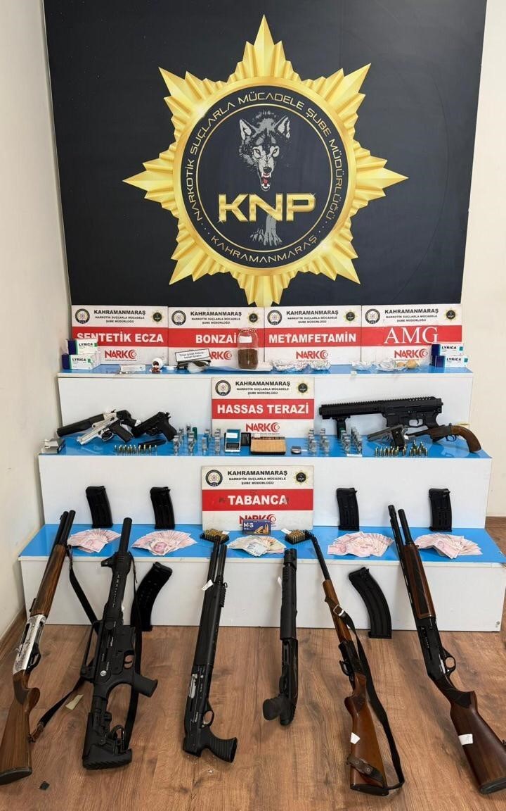 Kahramanmaraş’ta uyuşturucu operasyonu: 45 tutuklama
