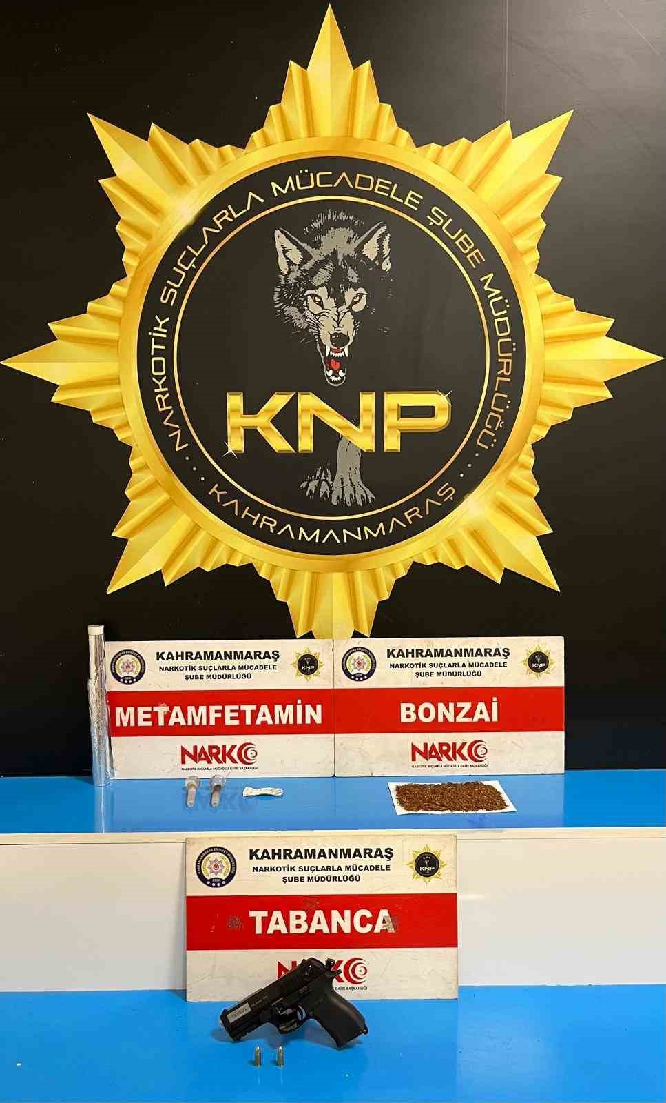 Kahramanmaraş’ta uyuşturucuya 3 tutuklama
