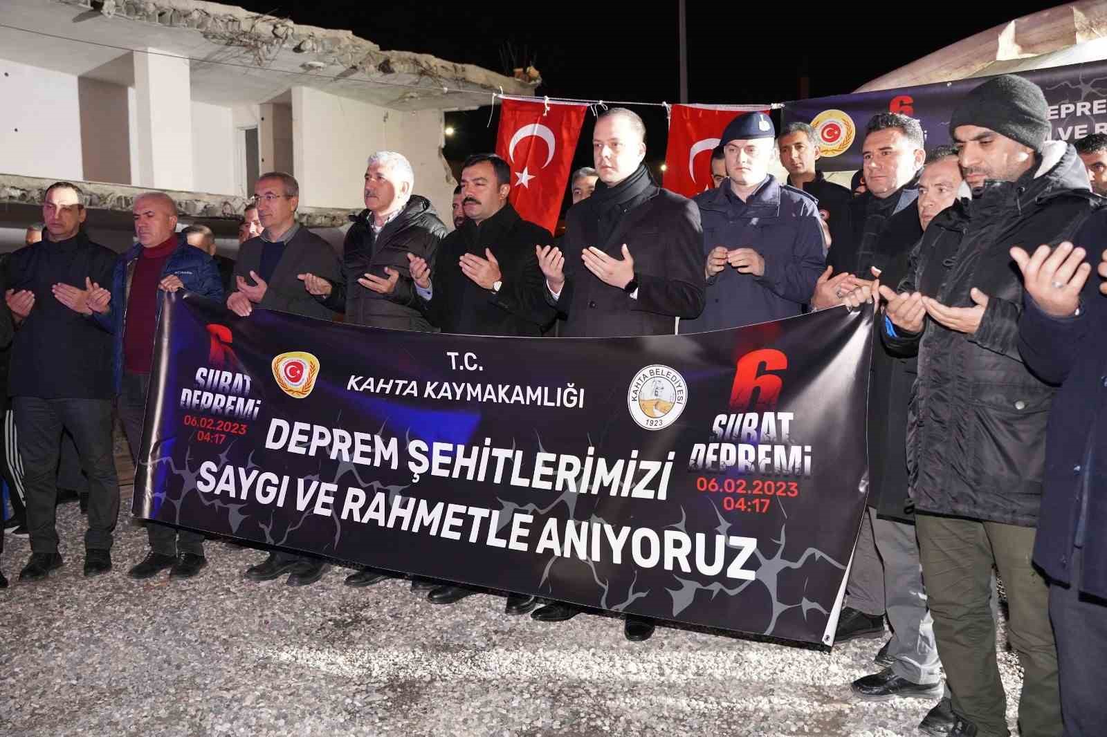 Kahta’da 6 Şubat depremlerinin yıl dönümünde anma programı
