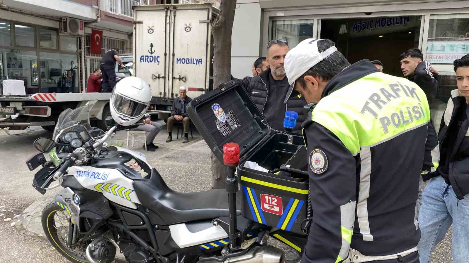 Kaldırımdan kaçtı, 500 bin liradan oldu
