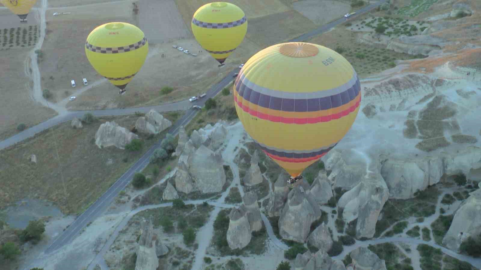 Kapadokya’da balon turizmi 750 bin yolcuyu aştı
