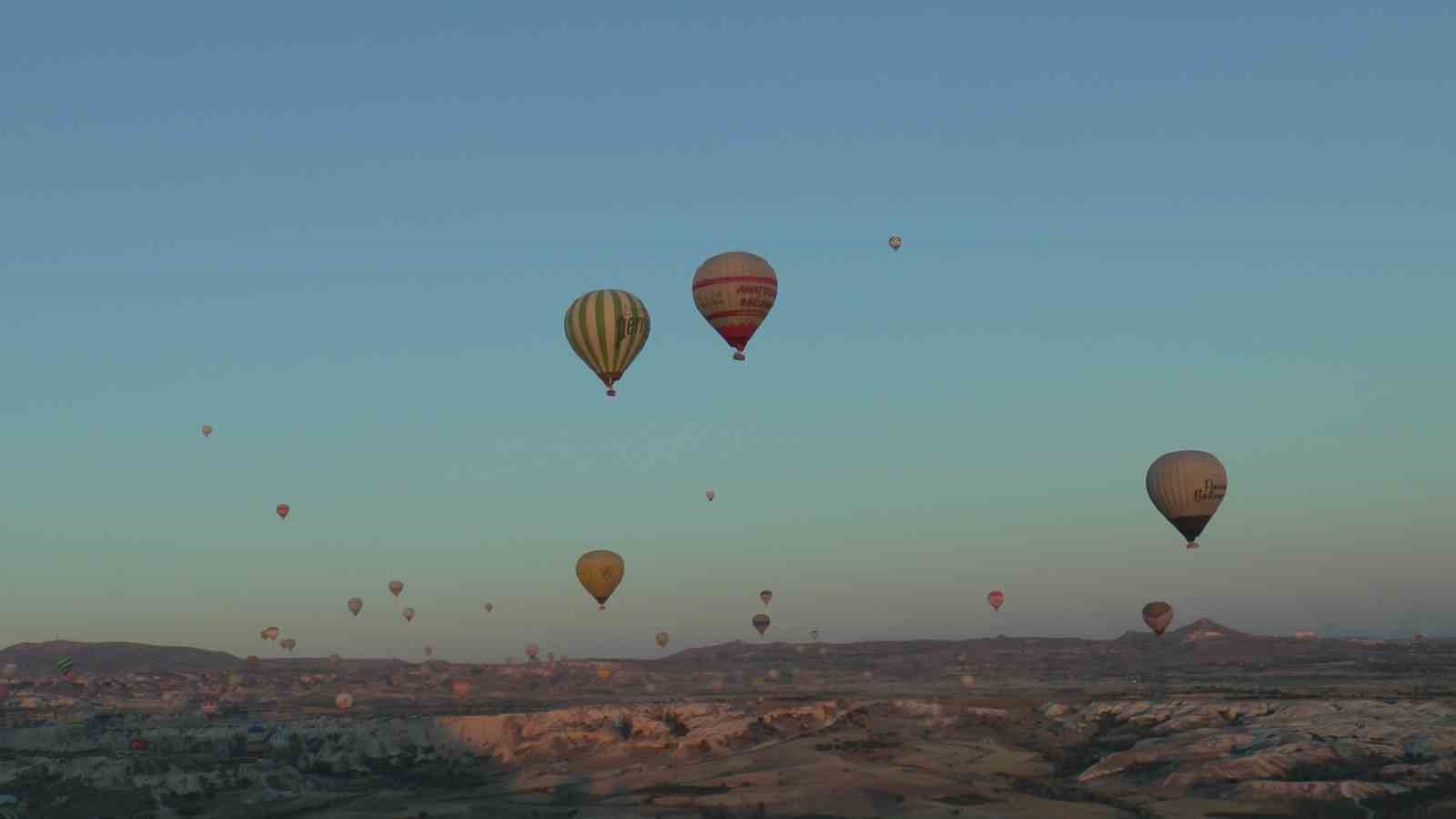 Kapadokya’da balon turizmi 750 bin yolcuyu aştı
