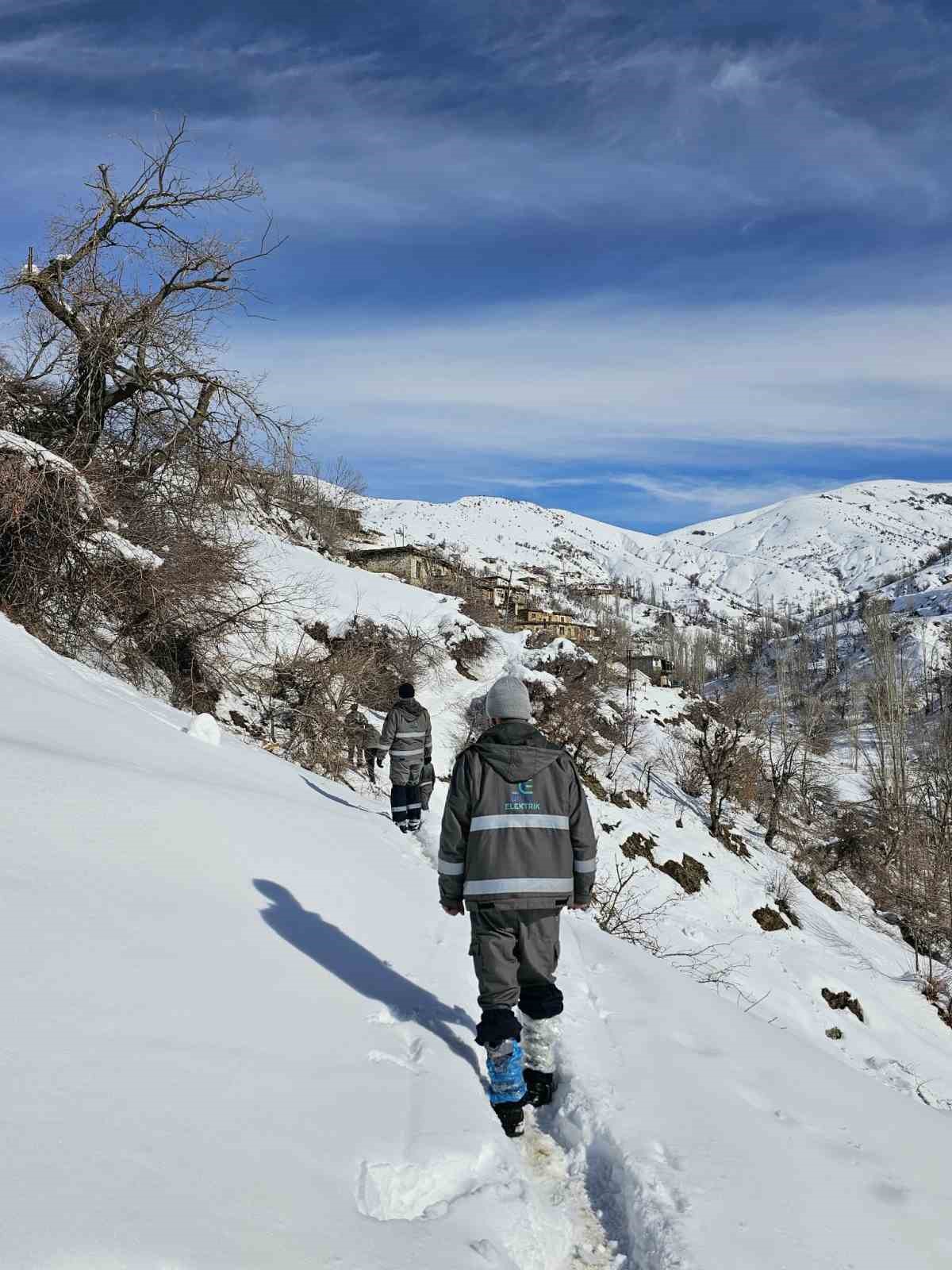 Kar yağışı nedeniyle devrilen 300 elektrik direği yenilendi
