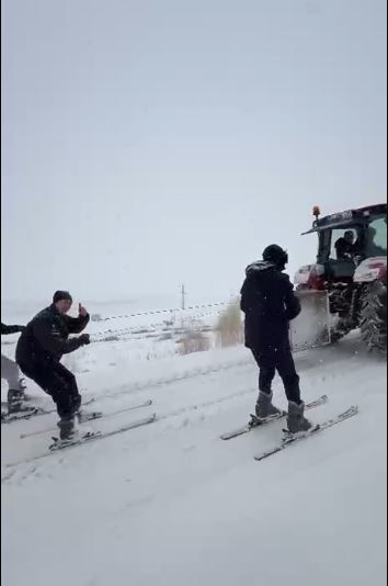 Kar yağışı sonra eğlenceli anlar
