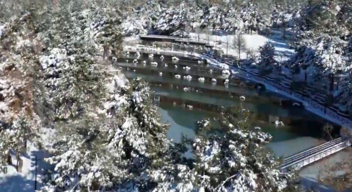 Kar yağışı sonrası Gaziantep’te kartpostallık görüntüler
