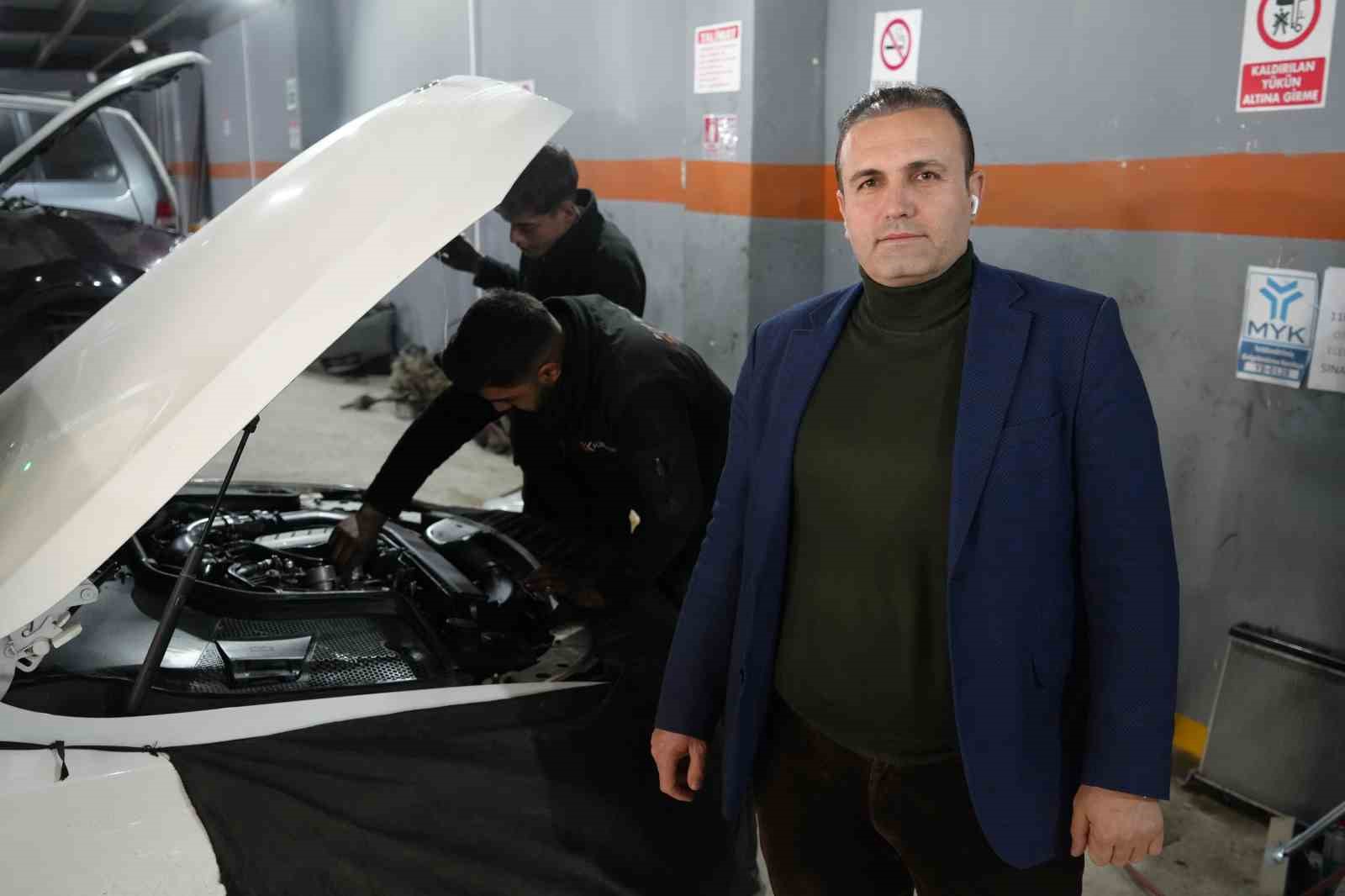 Kar yağışı sonrası kışlık araç bakım yoğunluğu arttı
