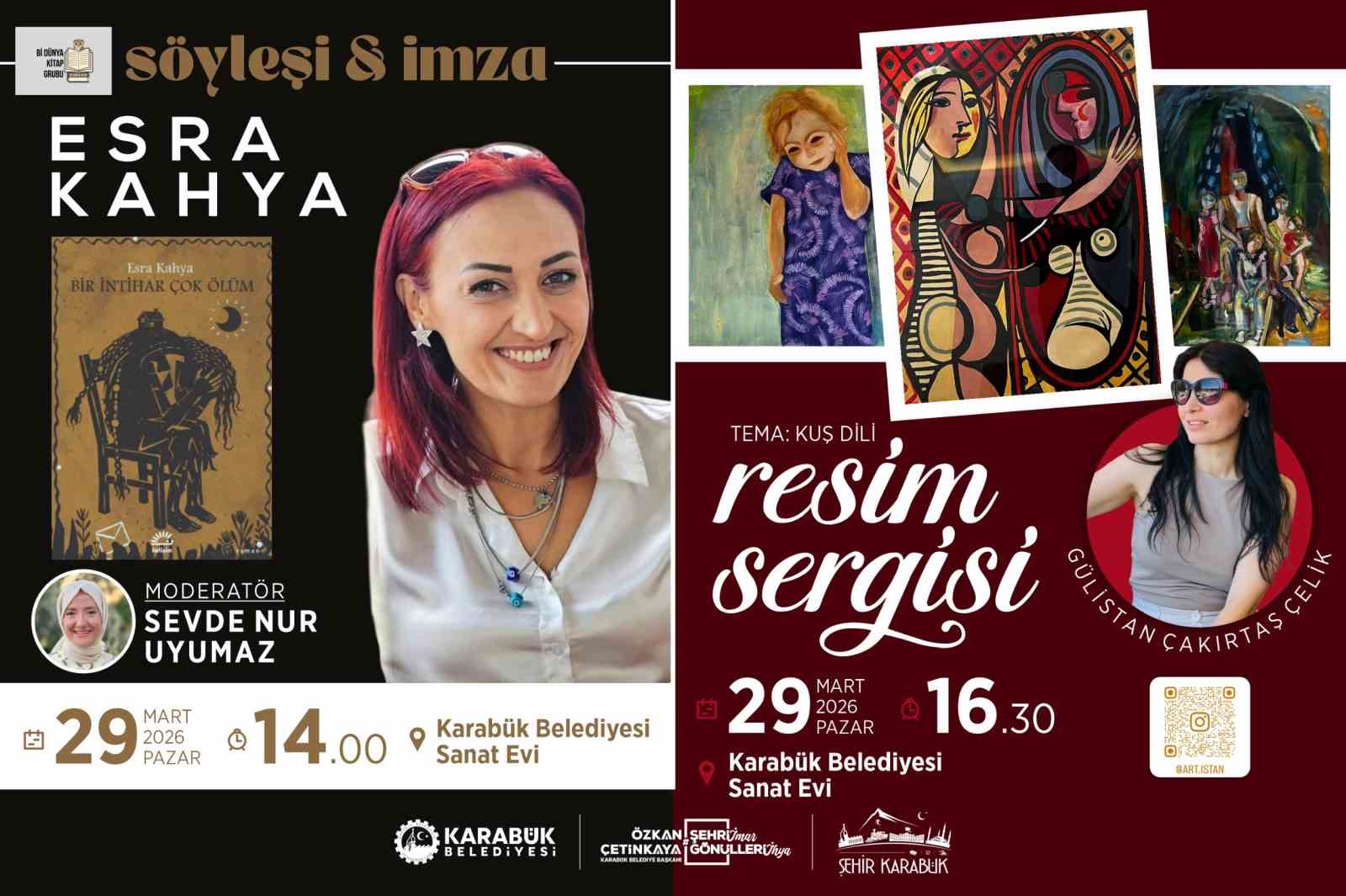 Karabük’te edebiyat ve resim sanat evi etkinliğinde buluşacak
