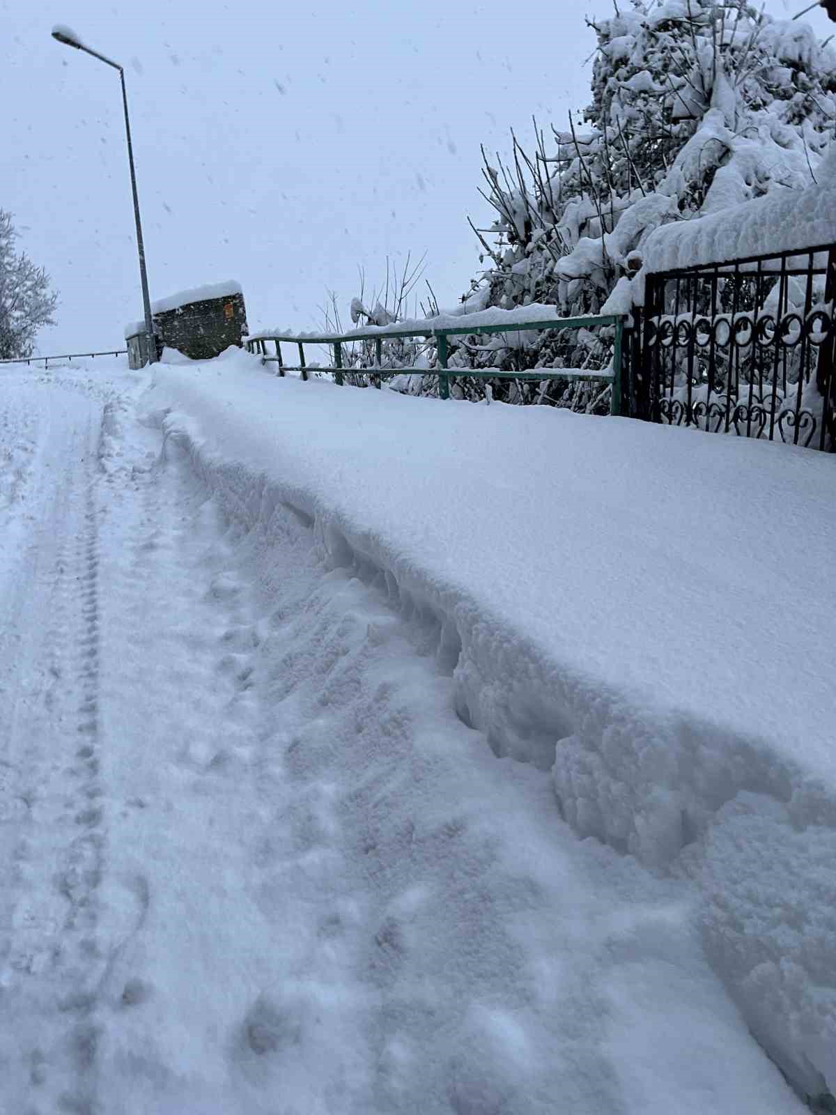 Karabük’te köylerde kar kalınlığı 1.5 metreyi aştı

