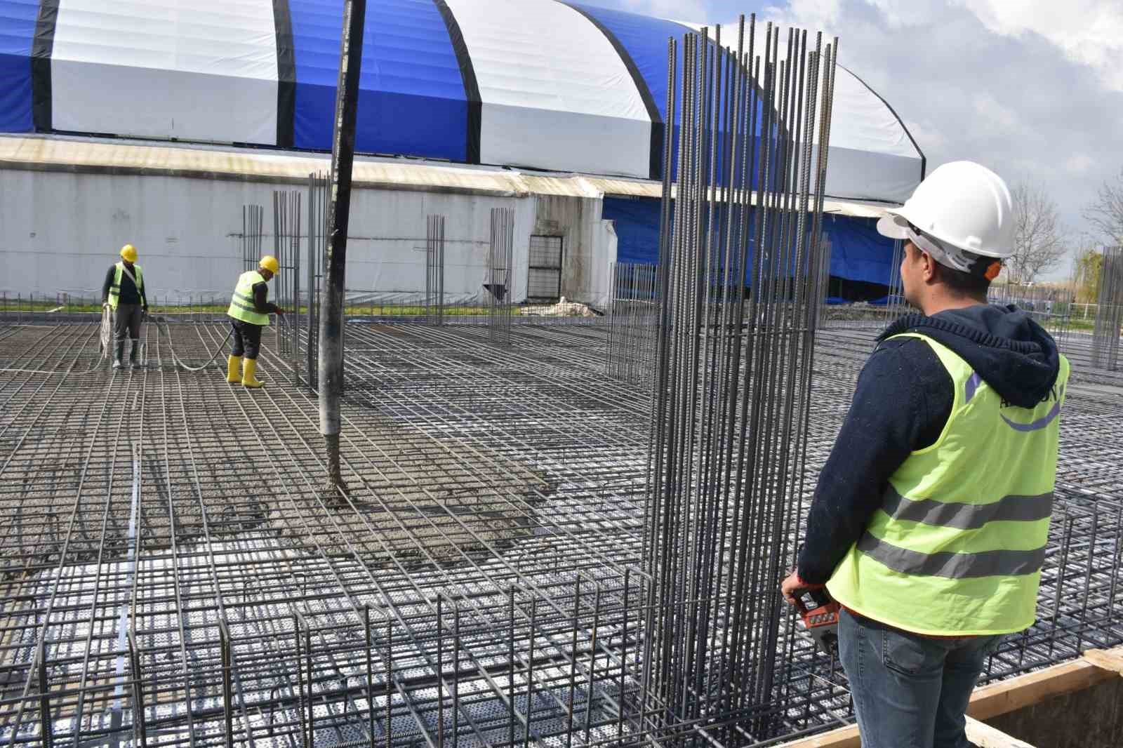 Karacabey’de hamam ve sauna kompleksinin temelleri atıldı
