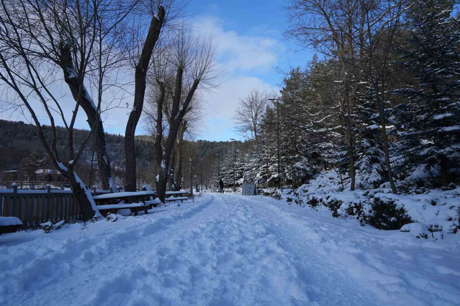 Karagöl Tabiat Parkı beyaza büründü, gölün yüzeyi buz tuttu
Karagöl Tabiat Parkı beyaza büründü, gölün yüzeyi buz tuttu