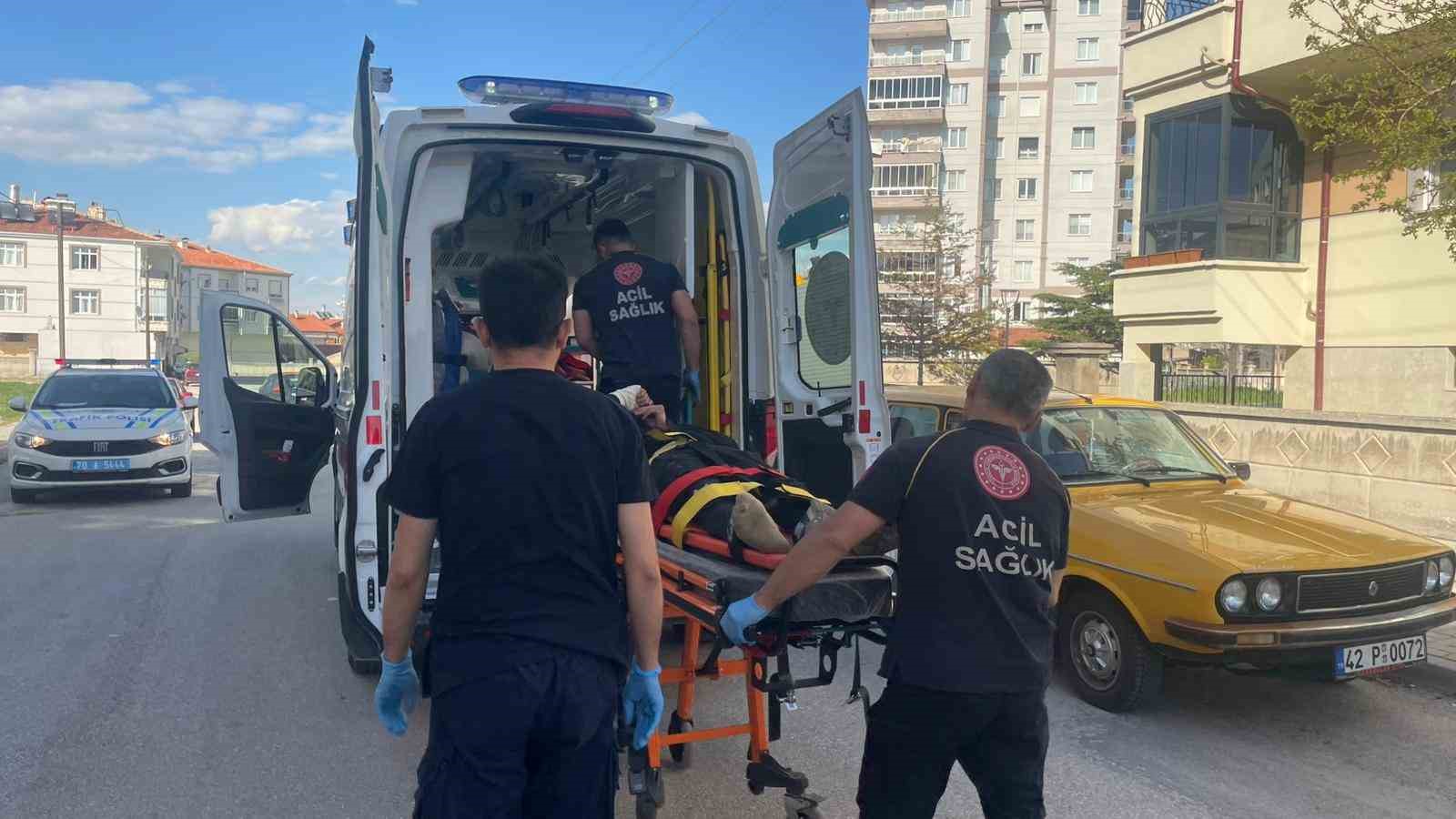 Karaman’da devrilen motosiklet metrelerce sürüklendi: 1 yaralı
