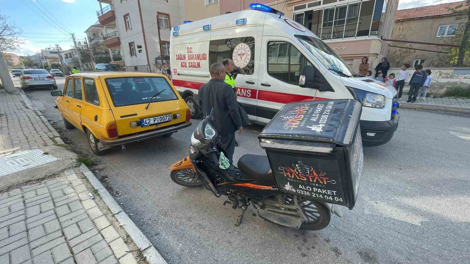 Karaman’da devrilen motosiklet metrelerce sürüklendi: 1 yaralı
