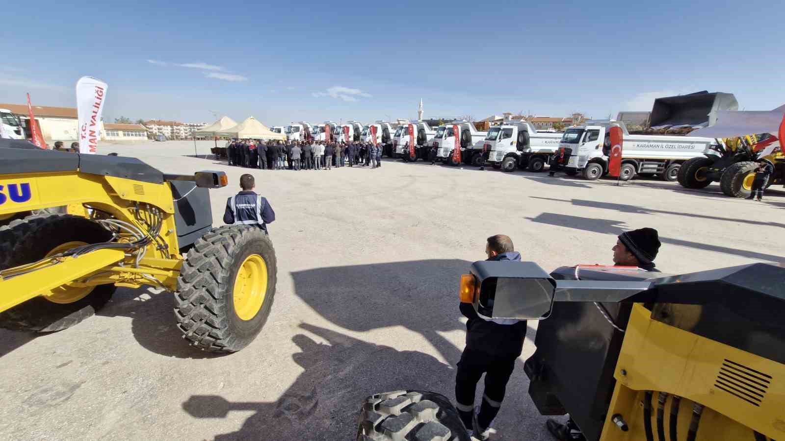 Karaman’da İl Özel İdaresine alınan araçlar törenle hizmete başladı
