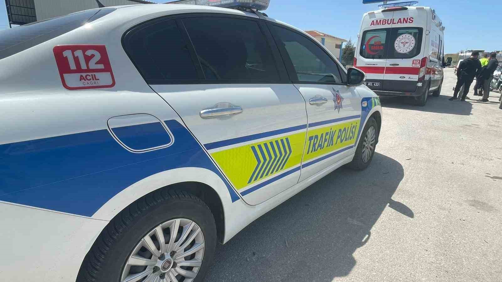 Karaman’da motosiklet kazası: 1 yaralı
