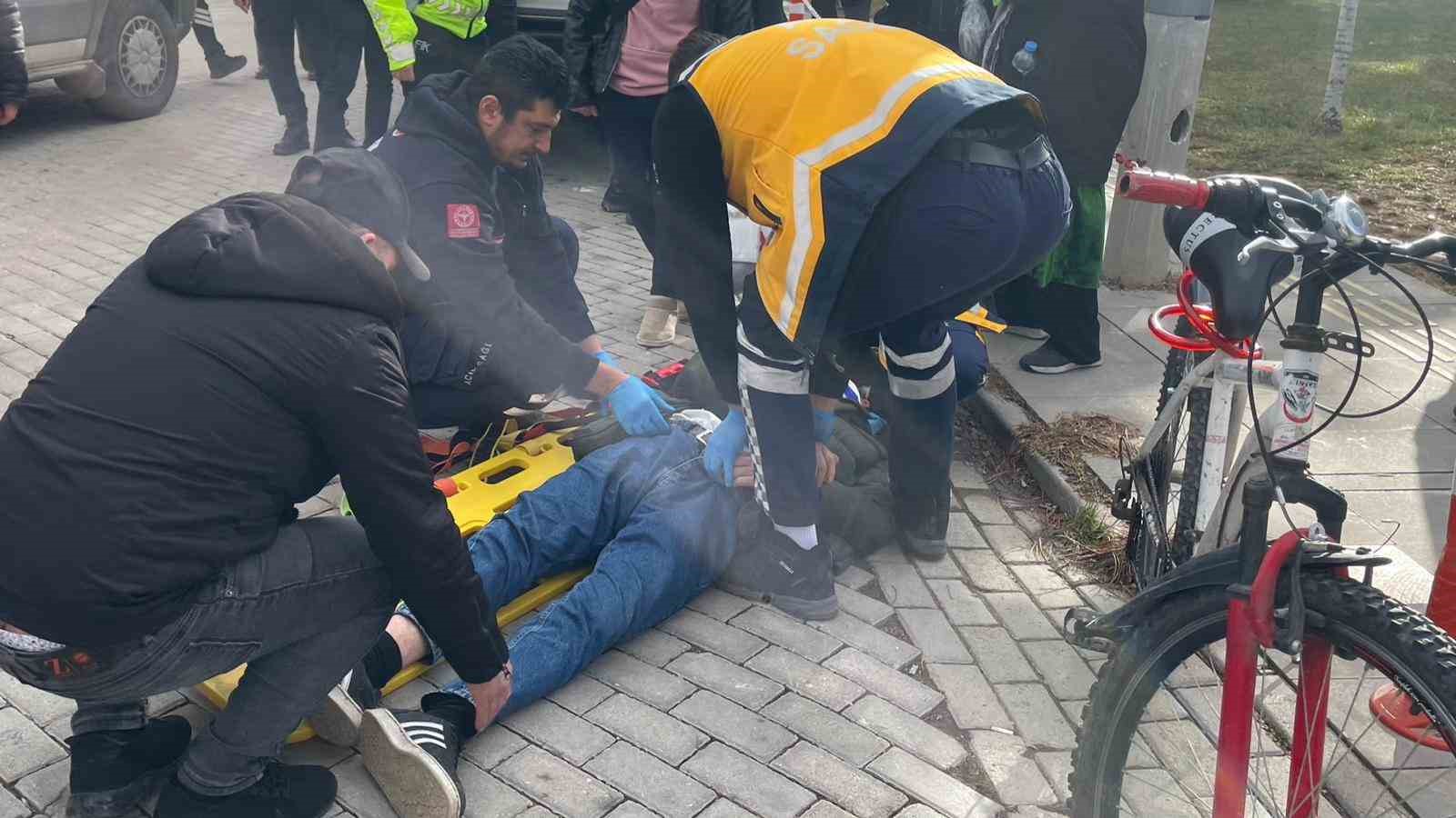 Karaman’da otomobille çarpışan bisikletli yaralandı
