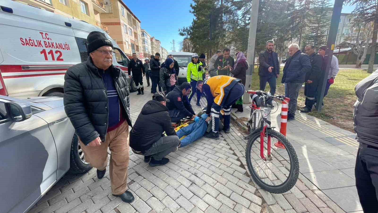 Karaman’da otomobille çarpışan bisikletli yaralandı
