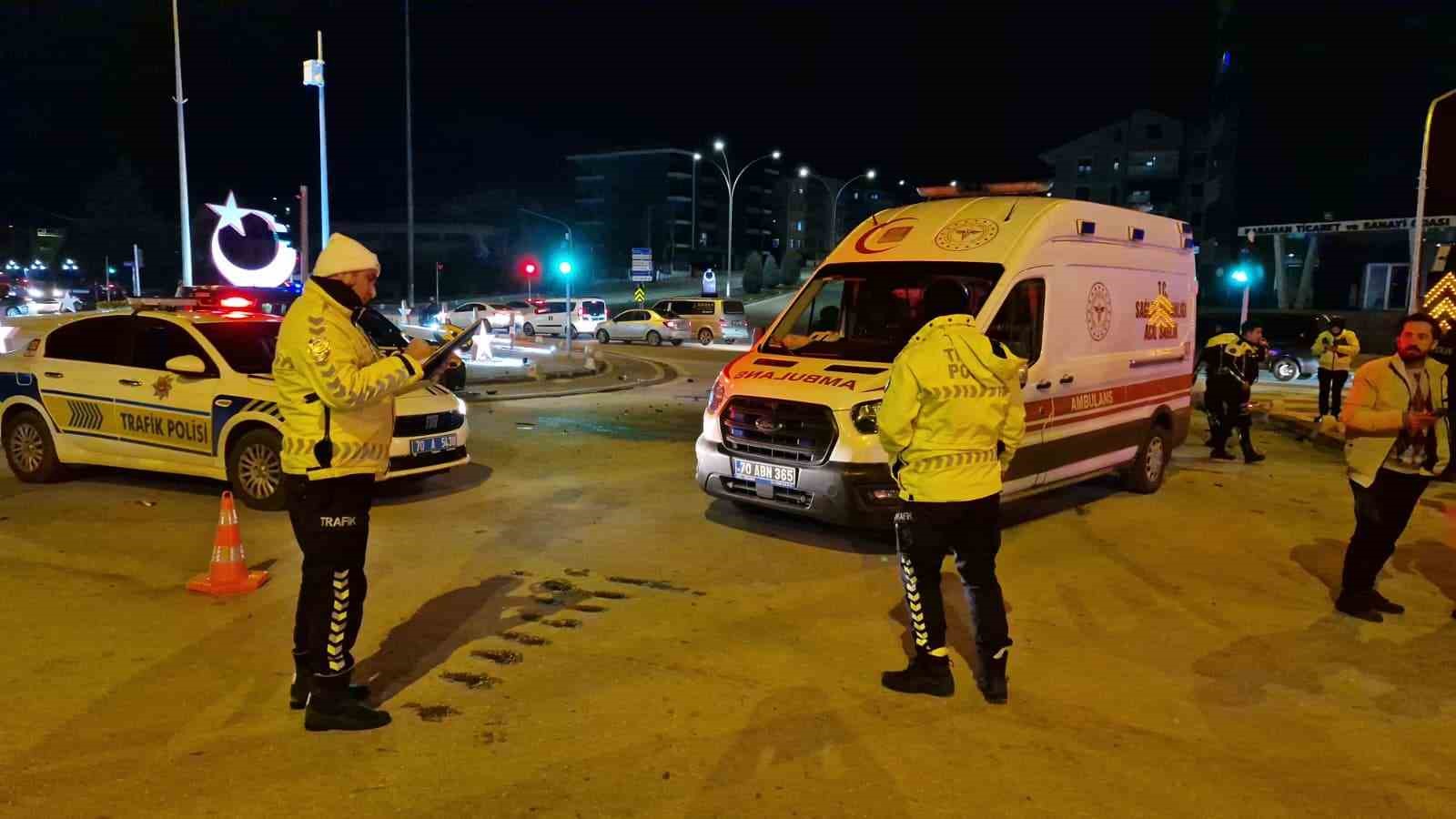 Karaman’da polisten kaçan şüpheliler kaza yaptı: 3 yaralı
