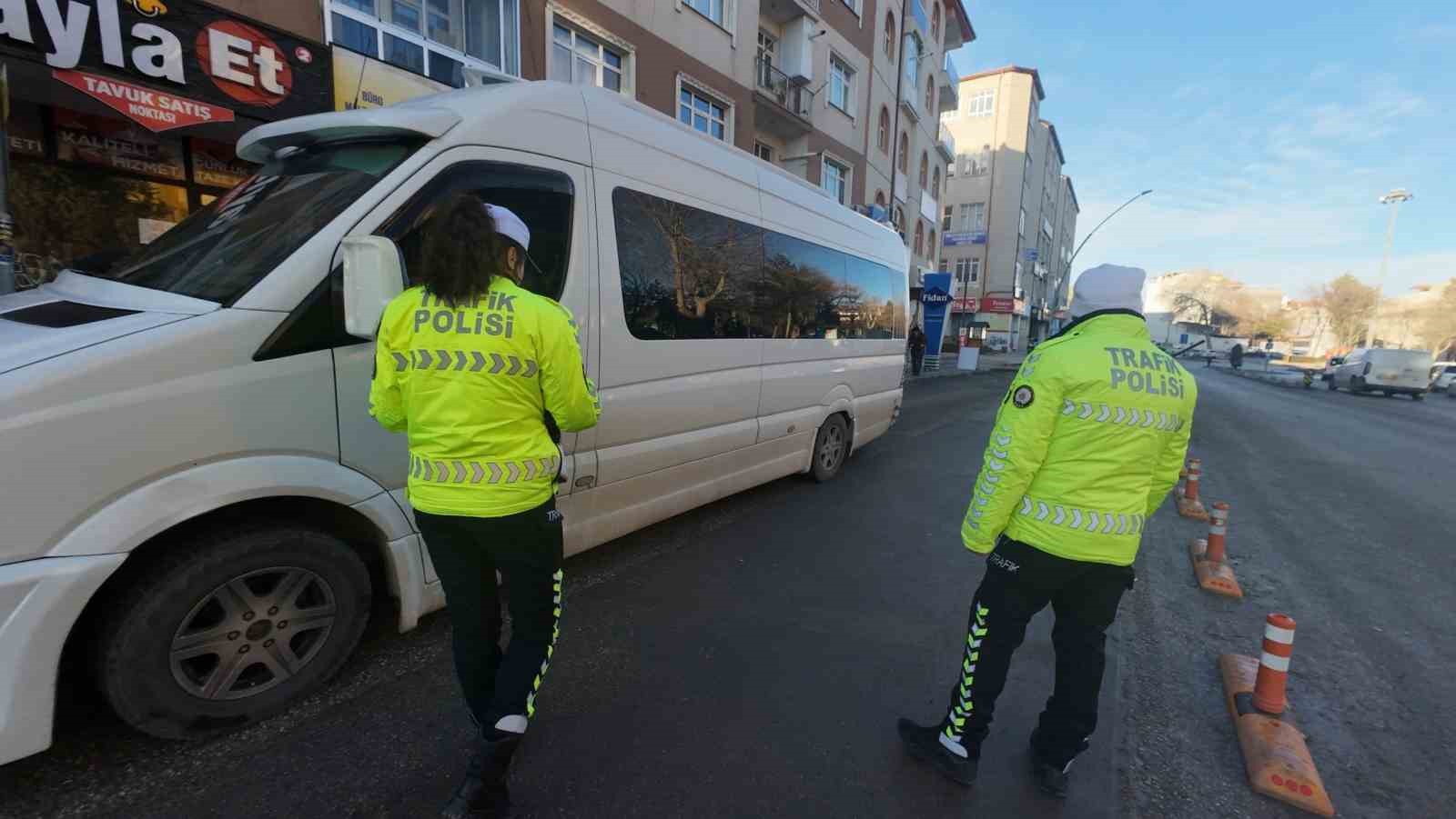 Karaman’da toplu ulaşım araçları denetlendi
