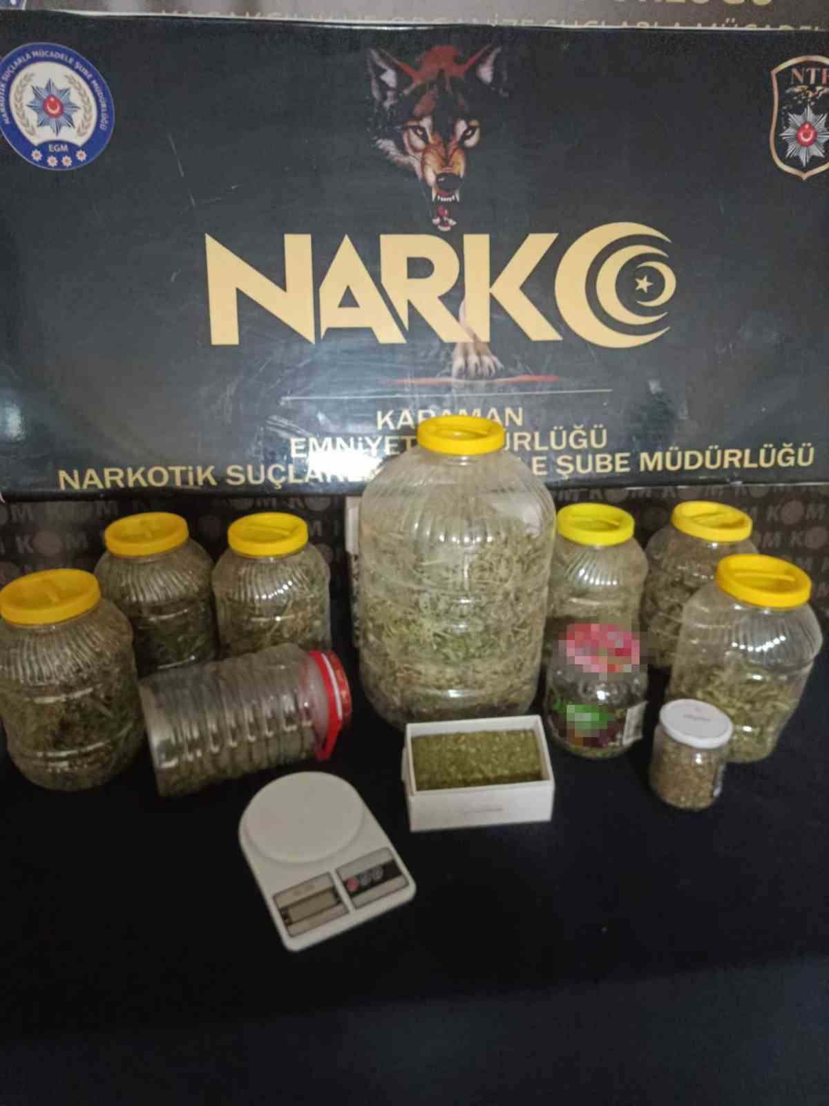 Karaman’da uyuşturucu operasyonu: 1 gözaltı
