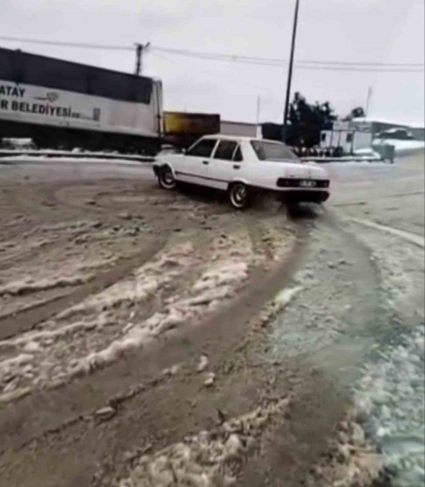 Karda drift keyfi pahalıya patladı

