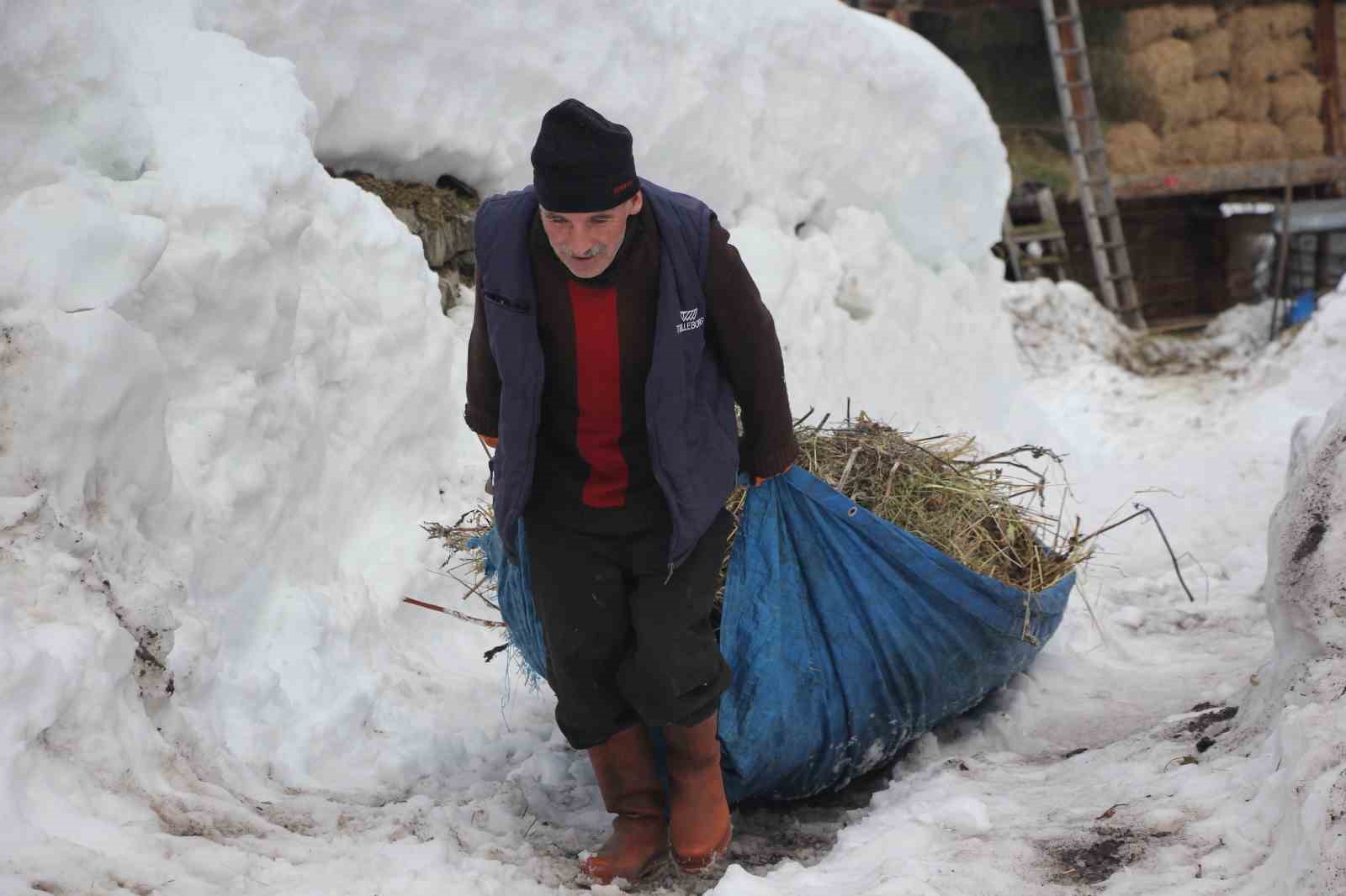 Karlar altındaki doğal yaşam Maden köyünde sanatla buluştu
