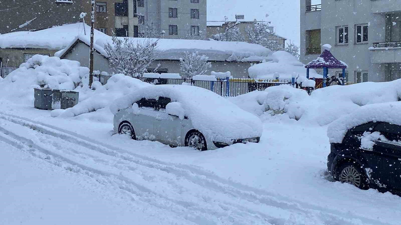 Karlıova’da kar kalınlığı 30 santime ulaştı
