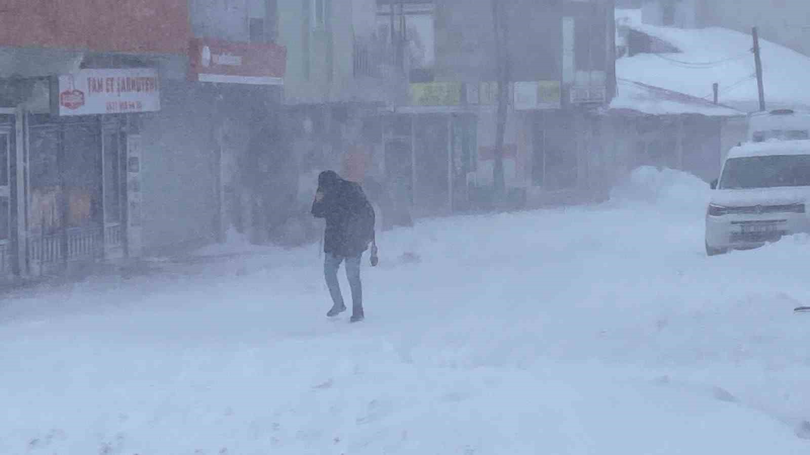 Karlıova’da tipi ve fırtına hayatı felç etti: Esnaf kepenk kapattı
