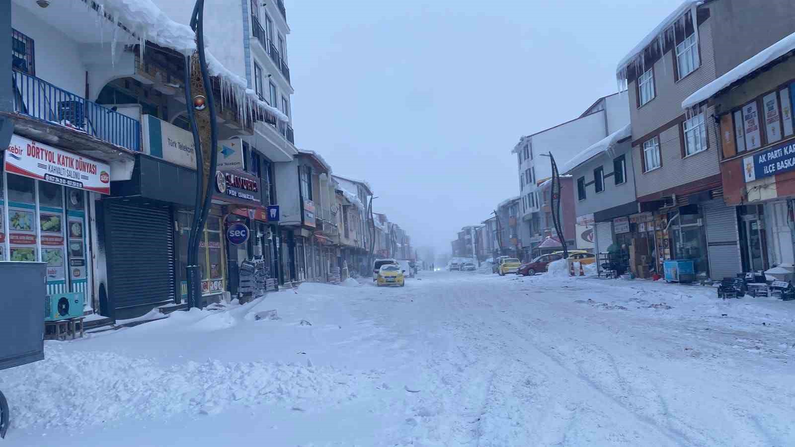 Karlıova’da tipi ve fırtına hayatı felç etti: Esnaf kepenk kapattı
